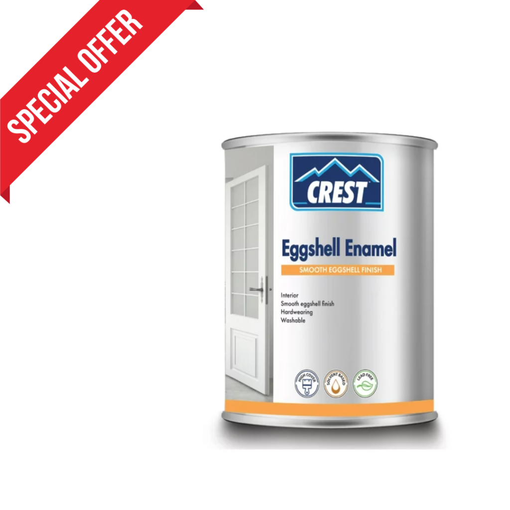 CREST EGGSHELL ENAMEL WHITE 1L