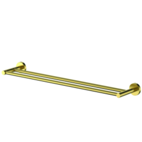 COBRA SEINE DBL TOWEL RAIL BR GOLD