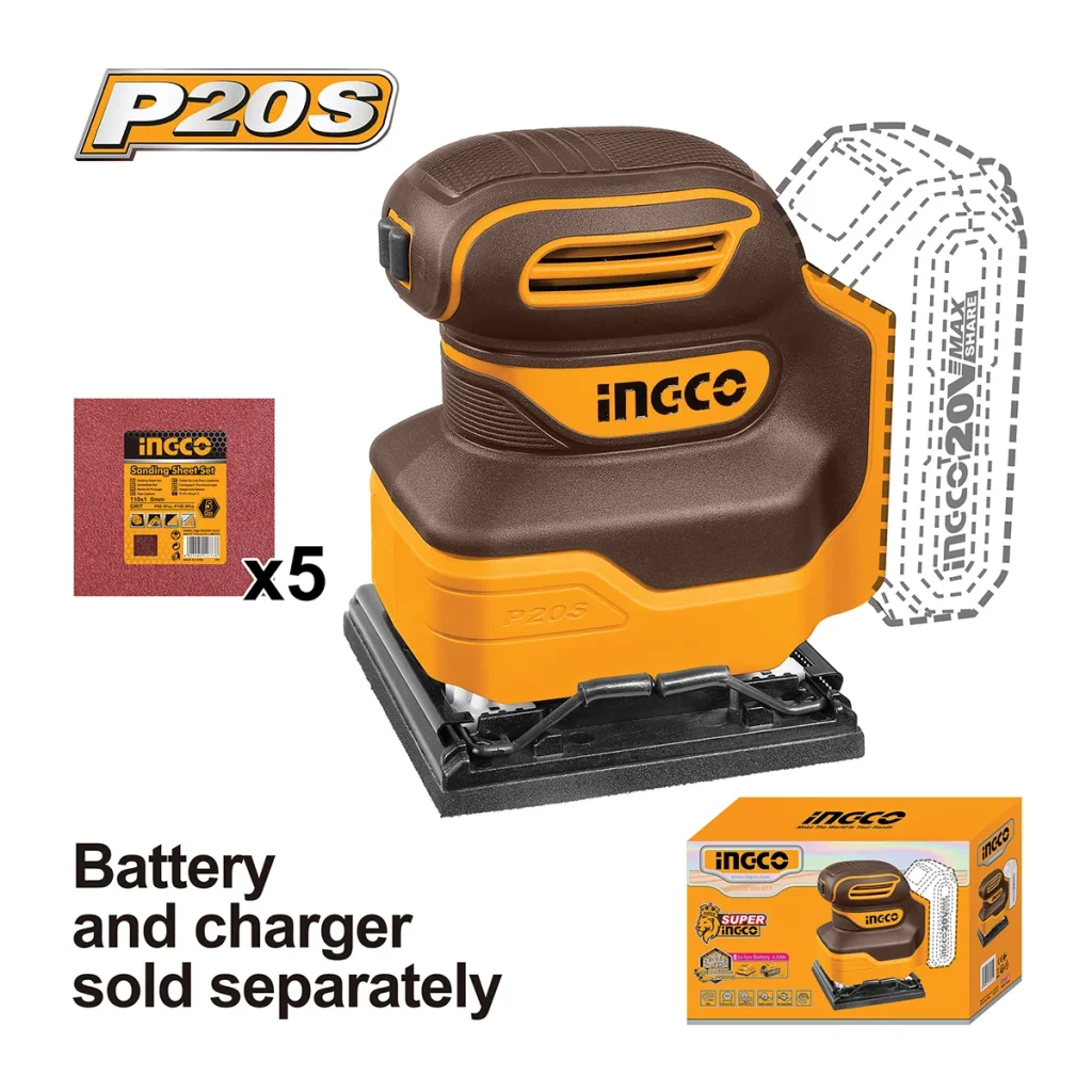 20V PS +C/L SANDER 110X100MM + 5P