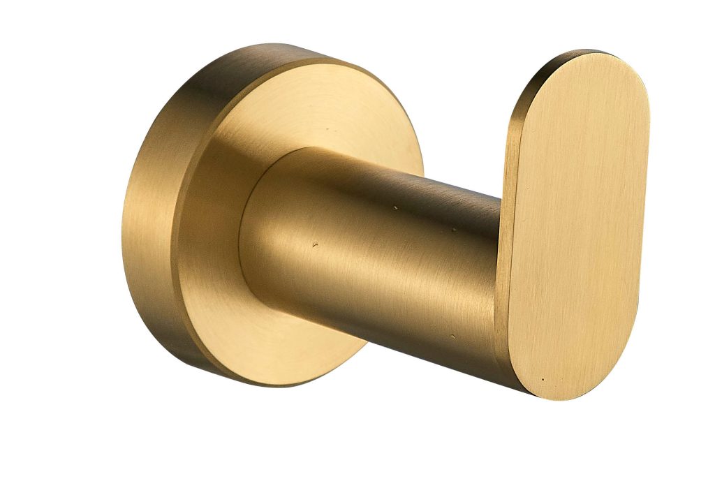 MILAN BRUSHED BRASS ROBE HOOK
