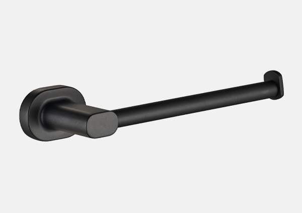 ZENNA-BLACK FIXED TOILET PAPER HOLDER