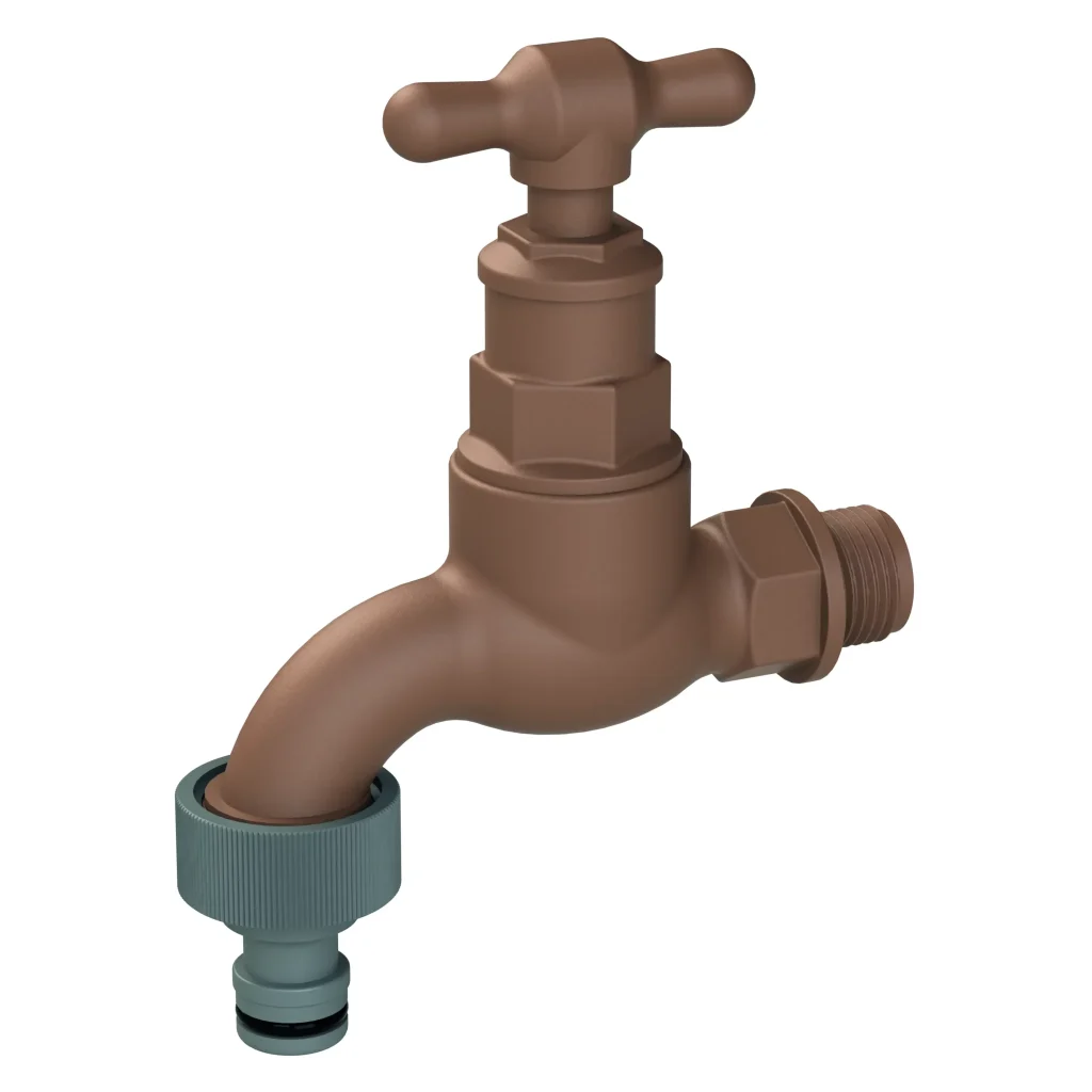 PVC GARDEN TAP 3/4X3/4X1/2IN PRO CLOSE