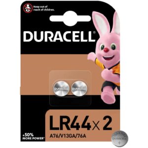 DURACELL BATTERY LR44/AG13 ALKALINE 2S