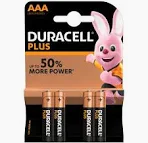 DURACELL BATTERY MN2400 AAA 4PACK