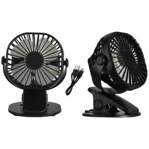 BRIGHT STAR RECHARGEBLE FAN BLACK