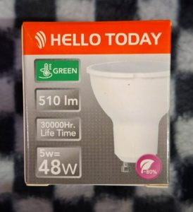 HELLO TODAY 5W A GU10 WH
