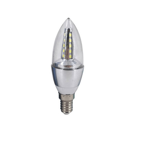 3W CANDLE BULB SILVER E14