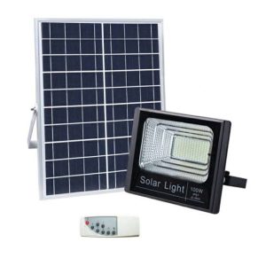 100W SOLAR FLOOD LIGHT WITH PANEL (1X1)