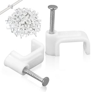 EURO CABLE CLIPS FLAT 10MM SPEC 100PCS