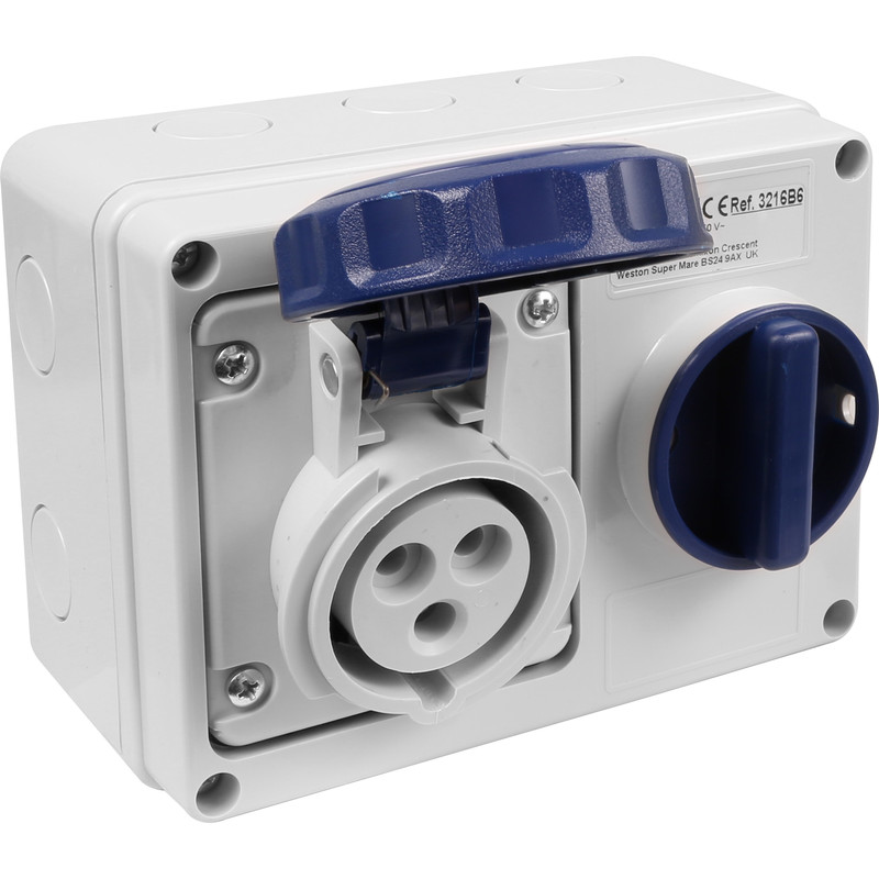 SINGLE INDUSTRIAL SWITCHED SOCKET
