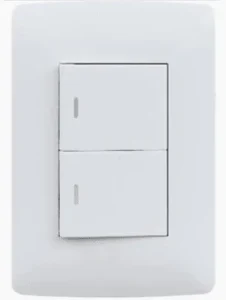 HELLO TODAY WALL SWITCH 4X2 2 LEVER WHITE