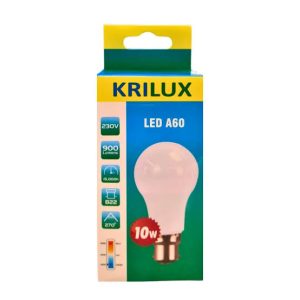 KRILUX LED GLOBE A60 10W B22 (1X1)