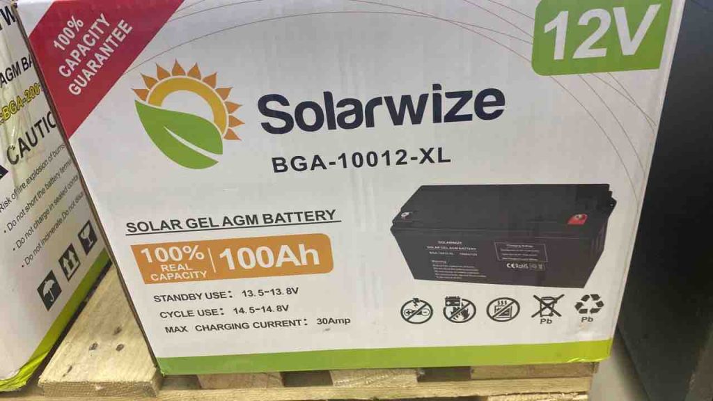 SOLARWIZE SOLAR GEL BATTERY 7AH/12V