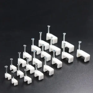 EURO CABLE CLIPS FLAT 9MM 100PCS