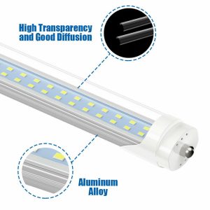 HELLO TODAY 8FT LED FITTING 72W CLEAR