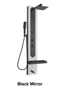 RL SHOWER PANEL MIRROR/BLACK