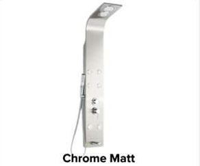 RL SHOWER PANEL CURVED M/CHR