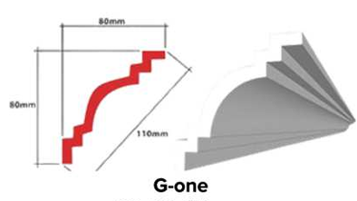 HP EPS CORNICE (GRECIAN) G-ONE 80X80X110